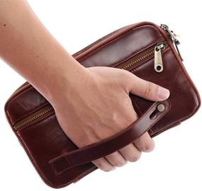 img 2 attached to 👜 Wristlet Passport Organizer: Stylish Business Men's Accessories for Wallets, Card Cases & Money Organizers