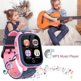 img 1 attached to Kids Smart Watch For Boys Girls- HD Touch Screen Watches For Kids With 14 Games Dual Cameras Music Player Video Recorder Pedometer Flashlight Children Learning Toys Birthday Gifts For Age 4-12(Pink)