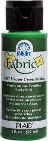 img 3 attached to 🎨 FolkArt Fabric Brush On Acrylic Paint, 2 oz, Hauser Green Medium - Enhanced SEO