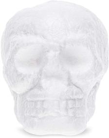 img 3 attached to Vibrant 12 Pack Foam Day of The Dead Sugar Skull Decorations - DIY Crafts (4 In) for Festive Celebrations