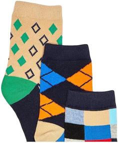 img 3 attached to Pack of 6 Fun and Colorful Dress Crew Socks for Boys by Jefferies Socks