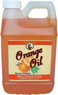 best furniture polish: howard orange oil - 64 ounce half gallon, ideal to clean kitchen cabinets and restore orange wood surfaces logo