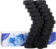 ⚫️ golden sport ice hockey pucks, 25pcs - official regulation size for practice and classic training - 3" diameter 1" thickness - 6oz - black логотип