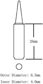 img 1 attached to 🔥 Pack of 10X 900M Soldering Iron Tips Compatible with HAKKO 936, 937, 907 Atten, Quick, Aoyue, Yihua, Vastar, Sywon, Tabiger, SOAIY, and X-Tronic Soldering Stations - 10 Different Pieces