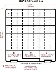 img 2 attached to 📁 ArtBin 6865AT Super Satchel Slim: 8-Compartment Craft & Jewelry Organizer with Anti-Tarnish Technology - Clear Plastic Storage Case