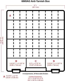 img 1 attached to 📁 ArtBin 6865AT Super Satchel Slim: 8-Compartment Craft & Jewelry Organizer with Anti-Tarnish Technology - Clear Plastic Storage Case