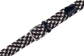 img 2 attached to 👔 L Men's Accessories: Black Braided Belts for Enhanced Style and Functionality in Belts