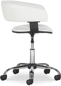 img 2 attached to 💺 White Powell Gas Lift Desk Chair for Enhanced Ergonomics and Comfort