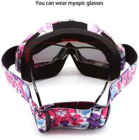 img 1 attached to 🔥 Ultimate Eye Protection: Motocross Goggles for Adults - Dirt Bike MX, ATV, and Ski Anti-Fog Glasses