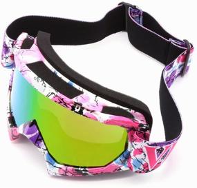 img 3 attached to 🔥 Ultimate Eye Protection: Motocross Goggles for Adults - Dirt Bike MX, ATV, and Ski Anti-Fog Glasses