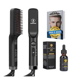 img 4 attached to 🎁 Ceenwes 3-in-1 Beard Straightener with Complimentary Beard Oil - Perfect Hair Styling Gifts for Men and Women, Ideal for Christmas, Portable Hair Straightener Brush