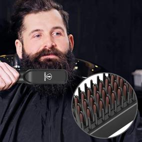 img 3 attached to 🎁 Ceenwes 3-in-1 Beard Straightener with Complimentary Beard Oil - Perfect Hair Styling Gifts for Men and Women, Ideal for Christmas, Portable Hair Straightener Brush