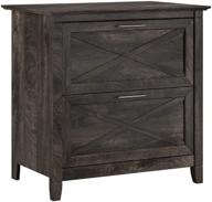 🗄️ bush furniture key west dark gray hickory 2-drawer lateral file cabinet logo