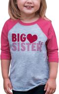 ❤️ sister valentines raglan: adorable ate apparel girls' clothing logo