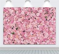 🌸 binqoo 7x5ft pink rose wall background: ideal party décor for girls' birthday, weeding, bridal shower, and anniversary ceremony logo