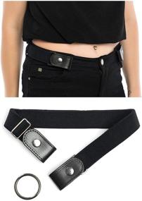 img 4 attached to 👗 Women's Belt Accessories: Adjustable, Invisible Stretch Buckles for Ultimate Comfort