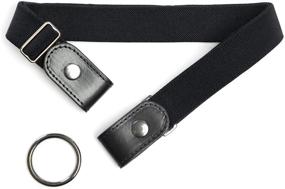 img 1 attached to 👗 Women's Belt Accessories: Adjustable, Invisible Stretch Buckles for Ultimate Comfort