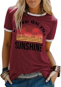 img 1 attached to Bring On The Sunshine Graphic Long Sleeve Tees for Women: Nlife Tops & Sweaters