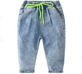 img 4 attached to Mud Kingdom Little Fashion Drawstring Boys' Clothing and Jeans