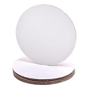 img 4 attached to 🎂 6-Inch Round Coated Cakeboard, Pack of 25