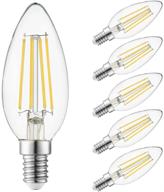 efficient and adjustable: dimmable candelabra bulb, 4 5watts equivalent filament логотип