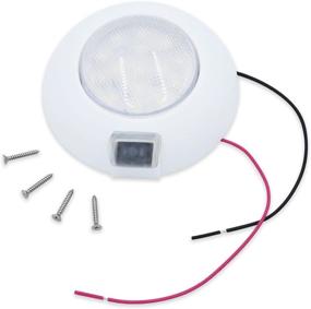 img 2 attached to 🛥️ T-H Marine 4 inch LED Dome Light - 12 Volt Bright Wide Angle Beam - Water Resistant and Surface Mounted for Boats and RVs - White with Red/White Switch