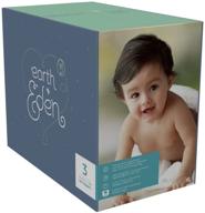 earth and eden size 3 baby diapers - 180 count logo