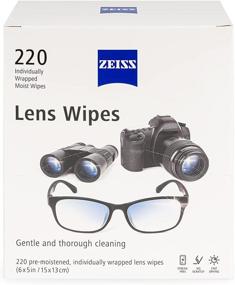 img 4 attached to 🧻 Zeiss Lens Wipes - Convenient 220-Count Pack for Spotless Optical Cleanliness