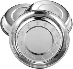 img 3 attached to Eslite 6 Piece Stainless Plates Dinner Set: Elegant and Durable Dining Essentials