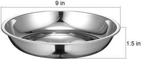 img 1 attached to Eslite 6 Piece Stainless Plates Dinner Set: Elegant and Durable Dining Essentials