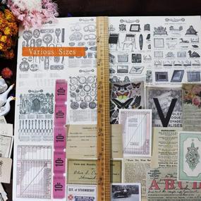img 2 attached to 🐱 70pcs CATaireen Vintage Scrapbook Sticker Decoupage Paper Kit: Perfect Craft Supplies for Handmade DIY Travel TN Art Notebook & Scrapbooking