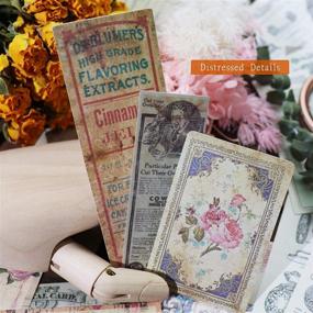 img 1 attached to 🐱 70pcs CATaireen Vintage Scrapbook Sticker Decoupage Paper Kit: Perfect Craft Supplies for Handmade DIY Travel TN Art Notebook & Scrapbooking
