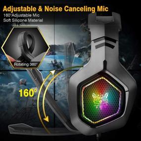 img 2 attached to DIZA100 Gaming Headset 3.5mm Surround Stereo Gaming Headphones with Microphone: Ultimate Gaming Experience for PS5, PS4, Xbox Series X, Xbox One, PC, Mac