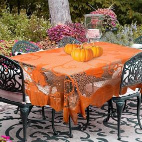 img 2 attached to Tablecloth Pumpkin Thanksgiving Vintage Rectangle
