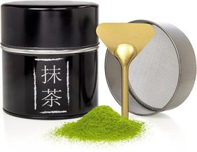 img 2 attached to 🍵 Tealyra Matcha Green Tea Strainer Can - Aluminum Tin with Stainless Steel Mesh Sifter and Scoop - Removable Sifter Part - Make Perfect Matcha - Holds Up To 113g (4-ounce)