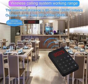 img 2 attached to Wireless Calling System Take A Number Display System Restaurant Pager System Queue Management Long Range Waiting Number System For Restaurant/Food Truck/Clinic/Bank (2 Display 1 Keypad (4 Digital))