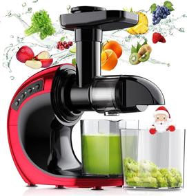 img 4 attached to 🥤 FRESKO Slow Juicer Machines: Powerful Masticating Juicer Extractor for Nutrient-Packed Cold Press Juices – 2-Speed Modes, Reverse Function &amp; Easy Cleaning – Ideal for Fruits and Vegetables