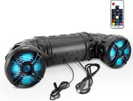 🔊 pyle marine atv powered speakers - 4.0 беспроводной bluetooth, 800 вт, led-подсветка, водонепроницаемые, 6,5" двойная аудиосистема для utv, гольфкартов, гидроциклов и снегоходов - platv65bt логотип