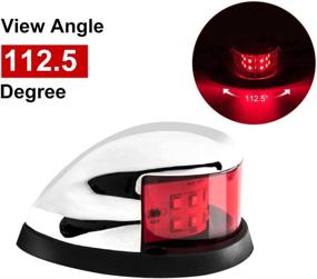 img 3 attached to Sebnux LED Boat Navigation Light: Illuminating Red and Green LED Marine Navigation Solution for Pontoon and Small Boats (Silver)