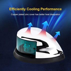 img 2 attached to Sebnux LED Boat Navigation Light: Illuminating Red and Green LED Marine Navigation Solution for Pontoon and Small Boats (Silver)