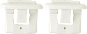 img 1 attached to 🔧 Dishwasher End Cap for Upper Rack Rail (Pack of 2) - New OEM GE, Kenmore, Hotpoint