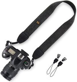 img 4 attached to 📷 Wolven DSLR/SLR Camera Neck Shoulder Belt Strap - Universal Compatibility for All DSLR, SLR, Digital Camera (DC), Instant Camera, Polaroid, etc. - Black