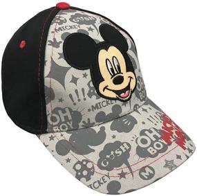 img 3 attached to 100% Cotton Disney Mickey Mouse Baseball Cap for Little Boys