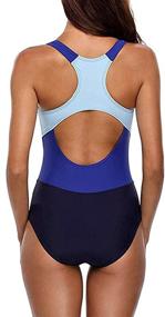 img 1 attached to Swimsuits Athletic Swimwear Racerback 2X Large