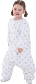 img 4 attached to 👶 Cozy and Convenient Baby Sleep Sack with Feet - Perfect for Winter Nights, 2.5 TOG, Sizes 6M-5T, Including 12-18 Months and 18-24 Months, Medium