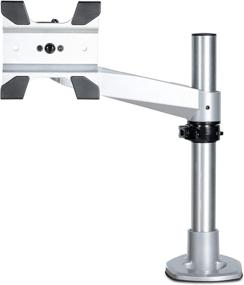 img 1 attached to 🖥️ StarTech.com Desk Mount Monitor Arm - VESA & Apple iMac/Thunderbolt Display - 14kg Capacity - Articulating Height Adjustable Single Desktop Monitor Pole Mount - Clamp/Grommet - Silver