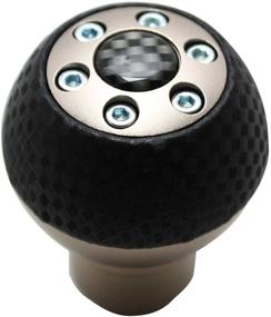 img 1 attached to 🚗 PILOT Motorsport Nickel with Black Leather Manual Shift Knob PM-120E
