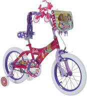 🚲 ultimate dynacraft barbie kids bike for girls: 12 inch with training wheels logo