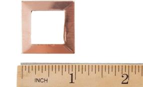 img 1 attached to 🔑 RMP Stamping Blanks 10 Pack - 1 Inch Square Washer with 5/8 Inch Center - 16 Oz Copper (24 Ga, 0.021 Inch)