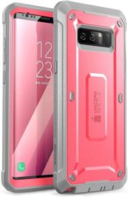 img 4 attached to 🦄 Highly Durable SUPCASE Unicorn Beetle Shield Galaxy Note 8 Case with Screen Protector - Pink